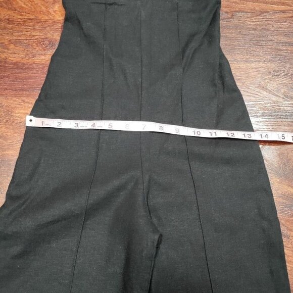 Stone Cold Fox Black Naples Linen Tassel Hem Strapless Jumpsuit Women's Size XS - Picture 8 of 10